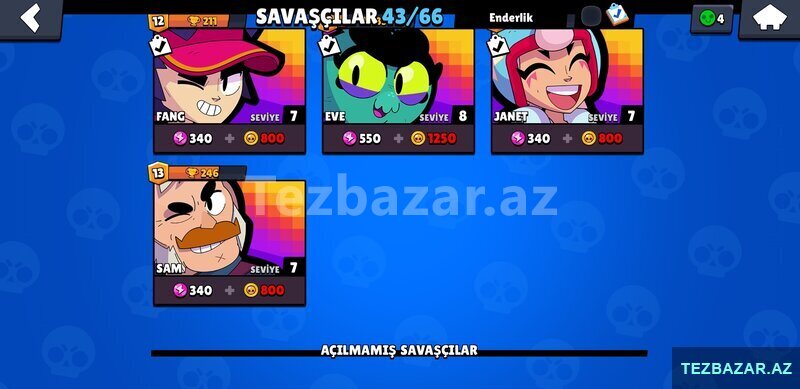 Brawl Stars Hesabi Oyunlar Tezbazar Az