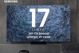 İnnovativ mükəmməlliyin tanınması: Samsung 17-ci ildir ki, qlobal TV bazarına liderlik edir