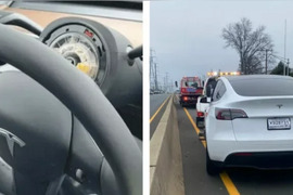 "Tesla"nın sükanı hərəkətdə olarkən yerindən qopub