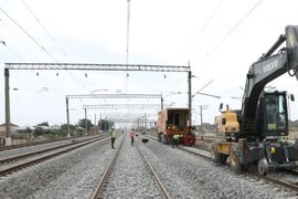 Sumqayıt-Yalama dəmir yolu xəttində yenidənqurma işlərinin 53 %-i tamamlanıb