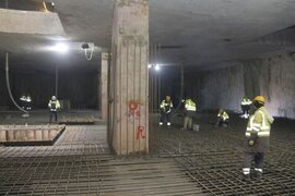 Yeni tikilən metro stansiyasında daha bir mərhələ üzrə inşaat işləri tamamlanıb