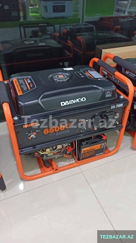 Generator Daewoo 6.5 kVt kreditlə Faizsiz