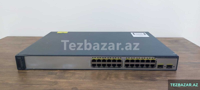Cisco 3750 v2 24 poe Switch 1gbx2