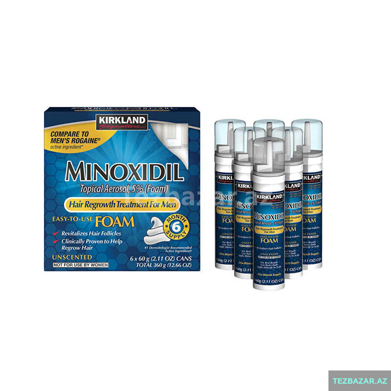 Saç Bərpaedici Köpük - Kirkland Minoxidil
