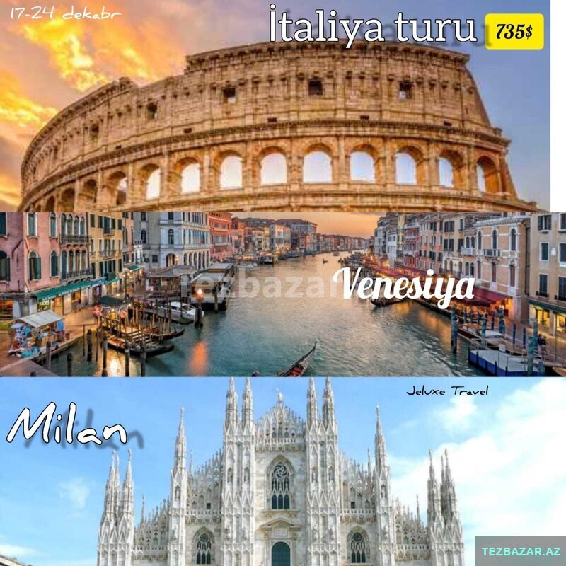 İstalya Roma Milan Venesiya turu