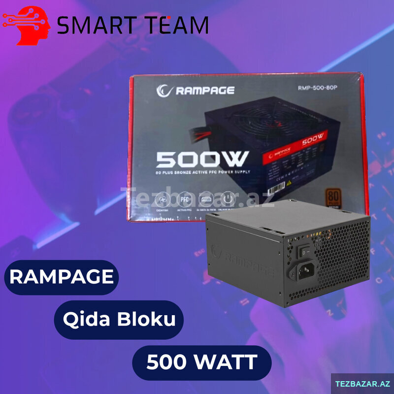 Qida bloku "Rampage Rmp-500-80p 500W"