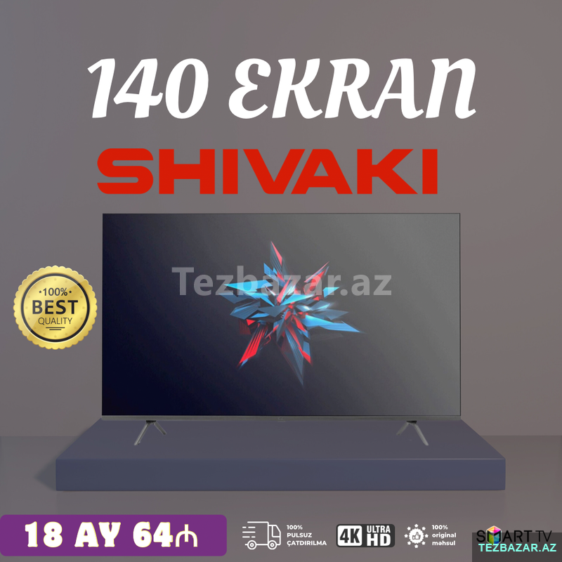 Shivaki 140 ekran smart Tv