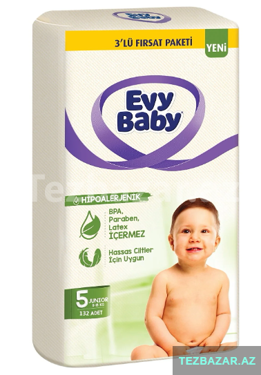 Evy Baby Uşaq Bezi 5 nömrə 66 ədəd