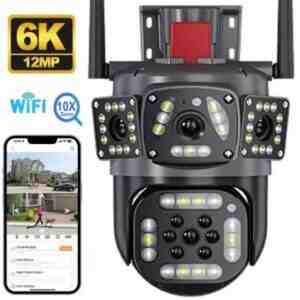 Wi-Fi PTZ Kamera 360FHD 12MP, 4K+64GB Wi-Fi PTZ Kamera 360FHD 12MP, 4K+64GB