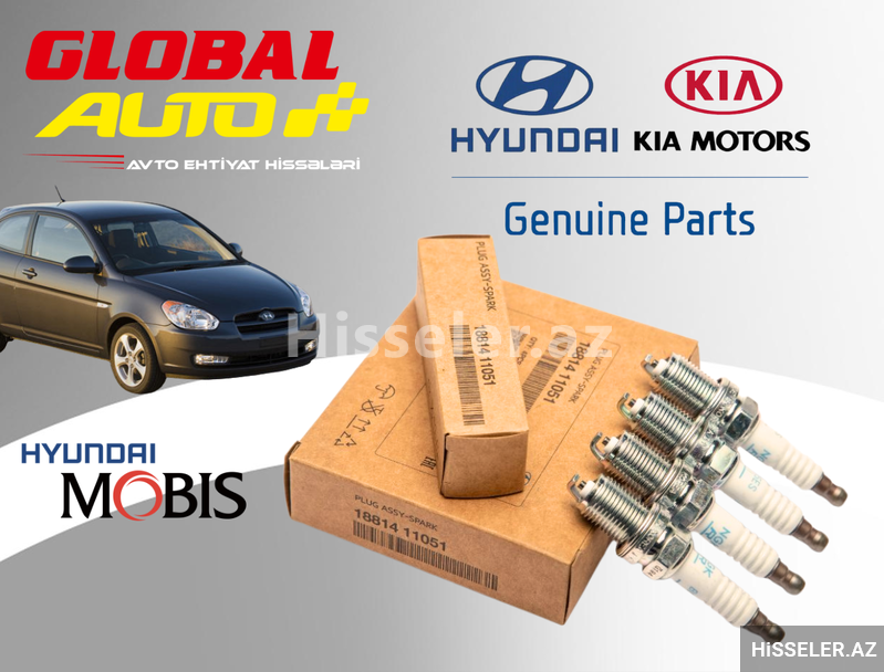 Hyundai Accent 2005-2011 alışdırma şamları Hyundai Accent 2005-2011 alışdırma şamları