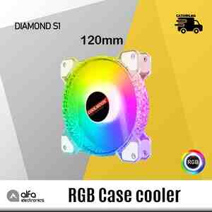 Rgb kuler Coolmoon Diamond S1 Led 120mm (Programable Case Fan)