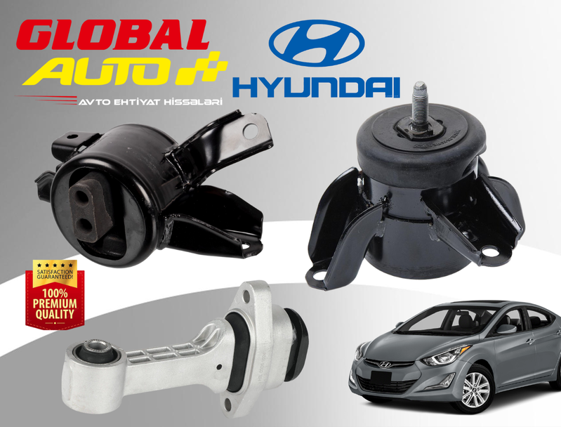 Hyundai Elantra 2010-2015 mühərrik yastıqları Hyundai Elantra 2010-2015 mühərrik yastıqları