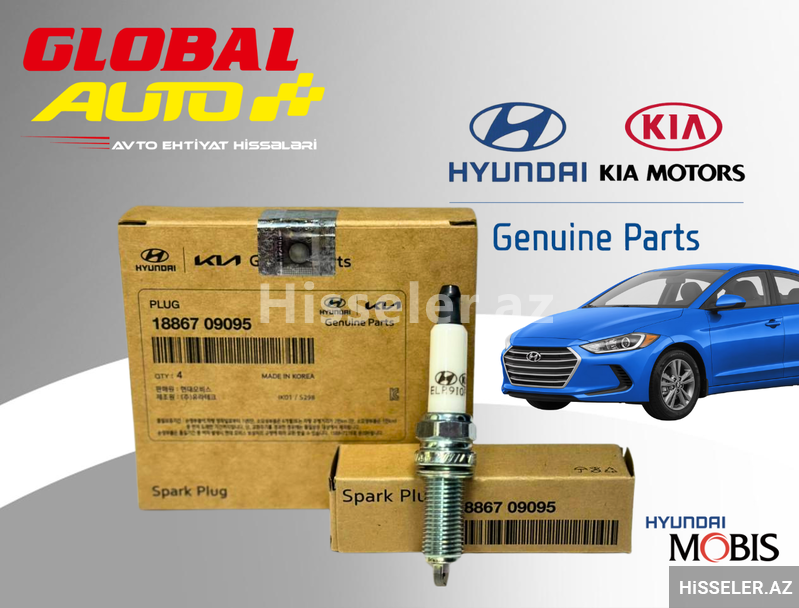 Hyundai Elantra 2016-2018 alışdırma şamları 18867-09095 Hyundai Elantra 2016-2018 alışdırma şamları 18867-09095