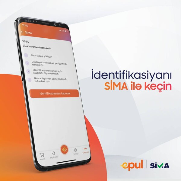 EPUL Pul kisəsində SİMA ilə identifikasiya