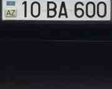 Avtomobil qeydiyyat nişanı - 10-BA-600