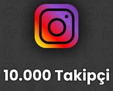 Instagram 10.000 Zəmanətli Takipçi