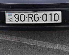 Avtomobil qeydiyyat nişanı - 90-RG-010