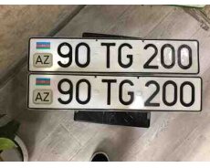 Avtomobil qeydiyyat nişanı - 90-TG-200