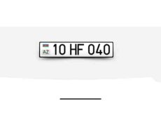 Avtomobil qeydiyyat nişanı - 10-HF-040