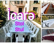 Kirayə stol stul, qab qacaq icarəsi