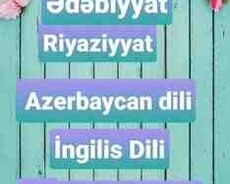 Onlayn dərslər-Azərbaycan dili, riyaziyyat, ingilis dili