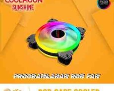 Rgb kuler Coolmoon Sunshine Led 120mm (Programable Case Fan)