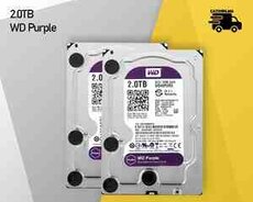 Sərt disk WD Purple HDD (Hard Disk) 2TB, 3.5 SATA