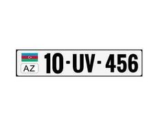 Avtomobil qeydiyyat nişanı - 10-UV-456