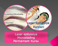 Permament microblading Lazer epilyasiya kursu