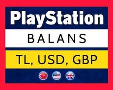 PlayStation TL və USD balans paketləri