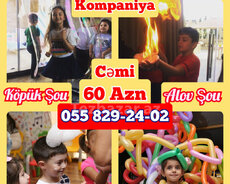 Köpük şou sifarişi