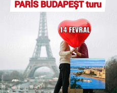 Sevgililər günü Paris Budapeşt turu