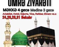 Məkkə-Mədinə Ümrə ziyarəti 24 Dekabr