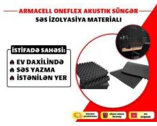 İzolyasiya qara kauçuk Armacell-Oneflex-Akustik-sunger