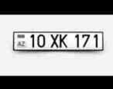 Avtomobil qeydiyyat nişanı - 10-XK-171