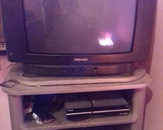 Samsung 54 ekran 21" Televizor və altlıq