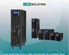 6 kVA TESCOM Online UPS (TEOS106) 16x12V9Ah Batt