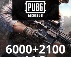 Pubg Mobile 6000 +2100 Uc