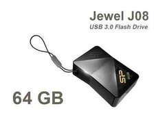 Flaş kart Silicon Power Jewel J08 Flash Drive 64GB Black