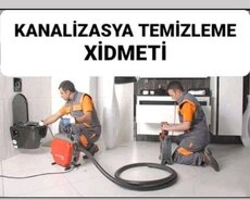 kanalizasiya təmizləmə xidməti