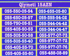 Bakcell nömrəler