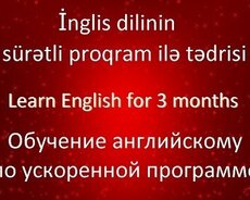 Sürətli ingilis dili dərsləri