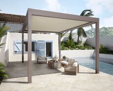 Açılıb yığılan bioklimatik perqola