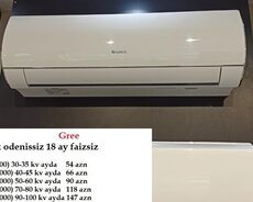 Kondisioner gree kreditlə İlkin ödənişsiz 62