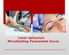 Permament microblading Lazer epilyasiya kursu