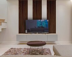 Tv stend, dekor panel işlərinin görülməsi