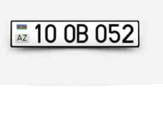 Avtomobil qeydiyyat nişanı - 10-OB-052