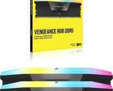 RAM Corsair Vengeance RGB 32GB (2x16GB) DDR5 6000MHz C36 Memory Kit Black