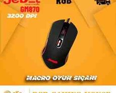 Gaming Mouse Jedel Gm870 RGB Macro Oyun siçanı