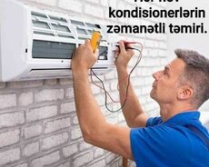 Kondisionerlərin zəmanətli təmiri